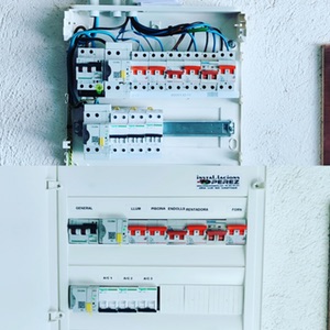 Cambio de cuadro eléctrico doméstico con carga sobretensión